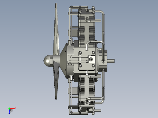 radial-engine-485径向发动机星形发动机俯视缩略图