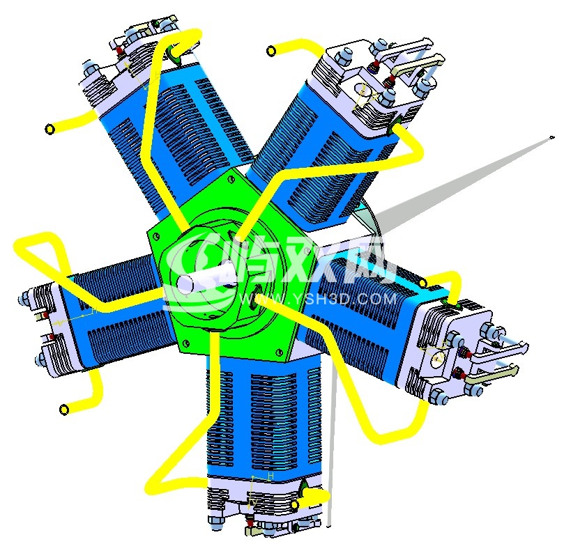 radial-engine-485径向发动机星形发动机
