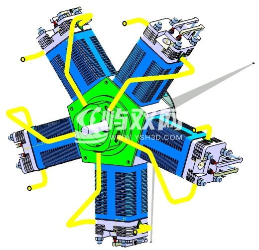 radial-engine-485径向发动机星形发动机缩略图