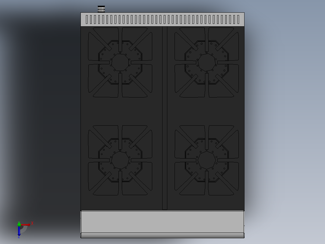 PCV-4 主烤架俯视图