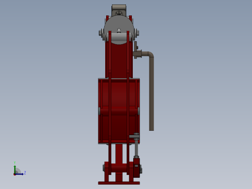 YWZ6.YWZE系列电力液压鼓式制动器YWZ6400／80-ⅠA-HR-WC.RL.WC左视缩略图