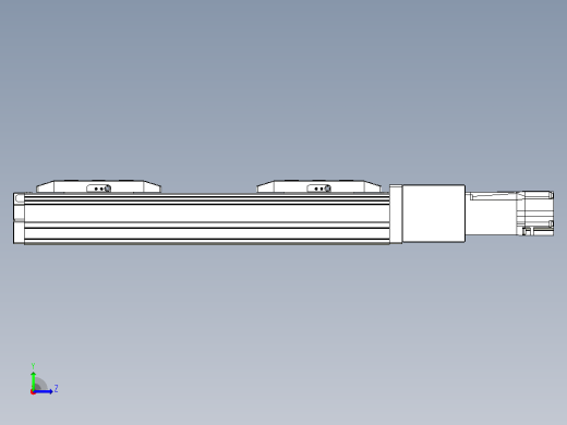 滚珠丝杠线性轴TPA-GCRS-50-1205C-L25-M-M10-N3左视缩略图