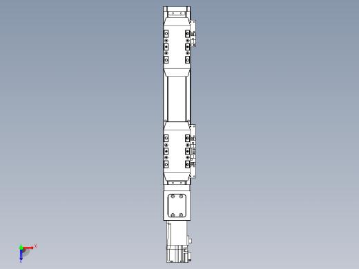 滚珠丝杠线性轴TPA-GCRS-50-1205C-L25-M-M10-N3俯视缩略图