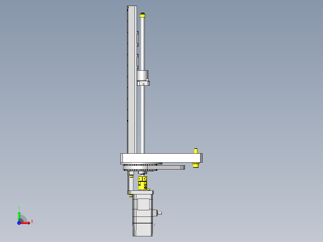 液体喷涂用喷嘴组件前视图