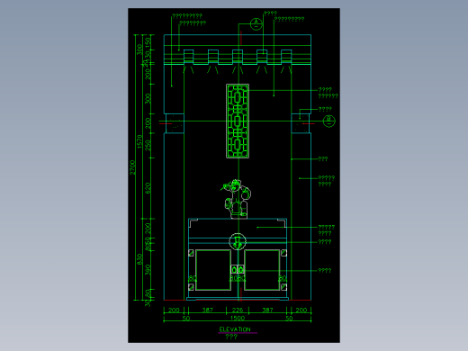 家装类CAD图块(三)-FH01002A
