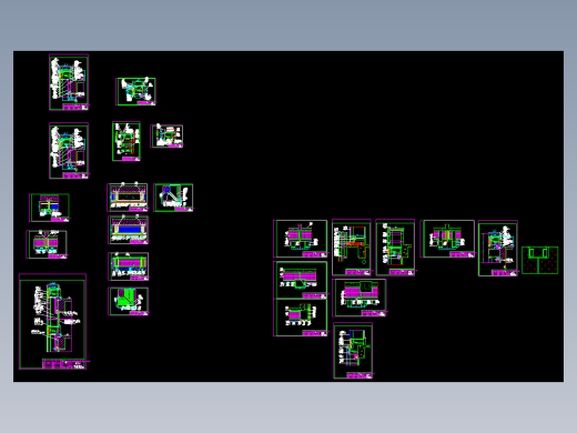 某工程双层幕墙cad详细节点施工图cad设计图纸