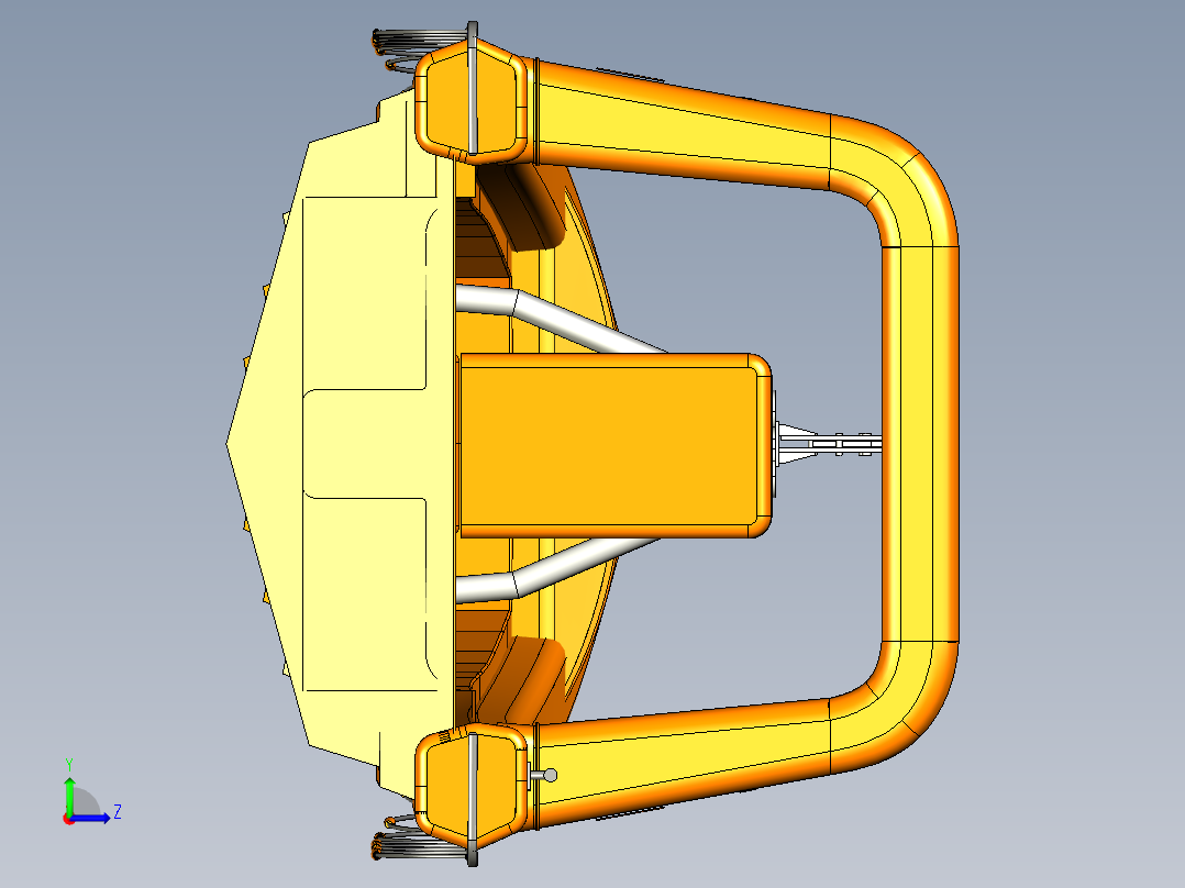 Rescue boat救援船救援艇造型3D数模图纸 RHINO设计 附STP(1)左视图