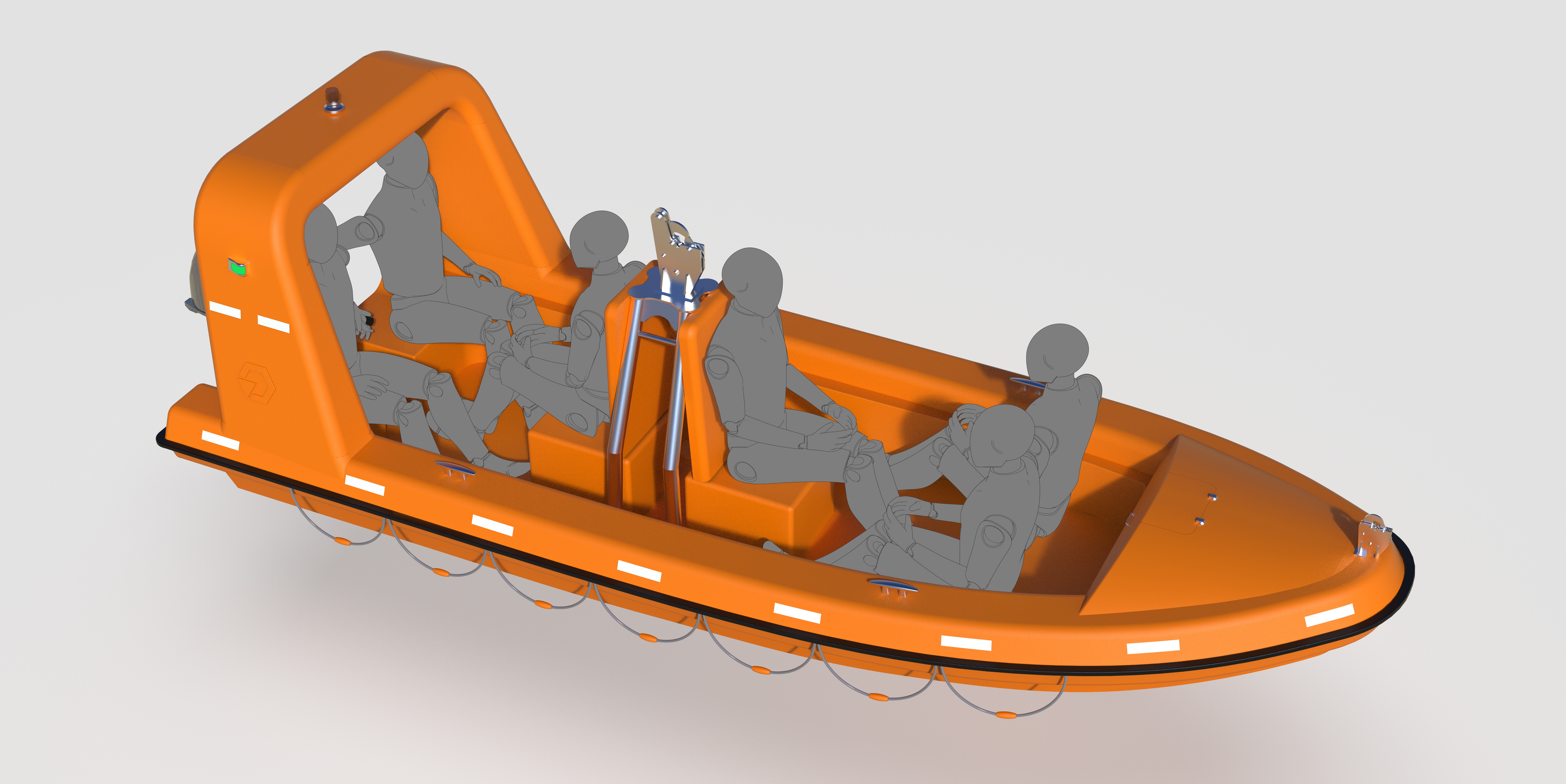 Rescue boat救援船救援艇造型3D数模图纸 RHINO设计 附STP(1)