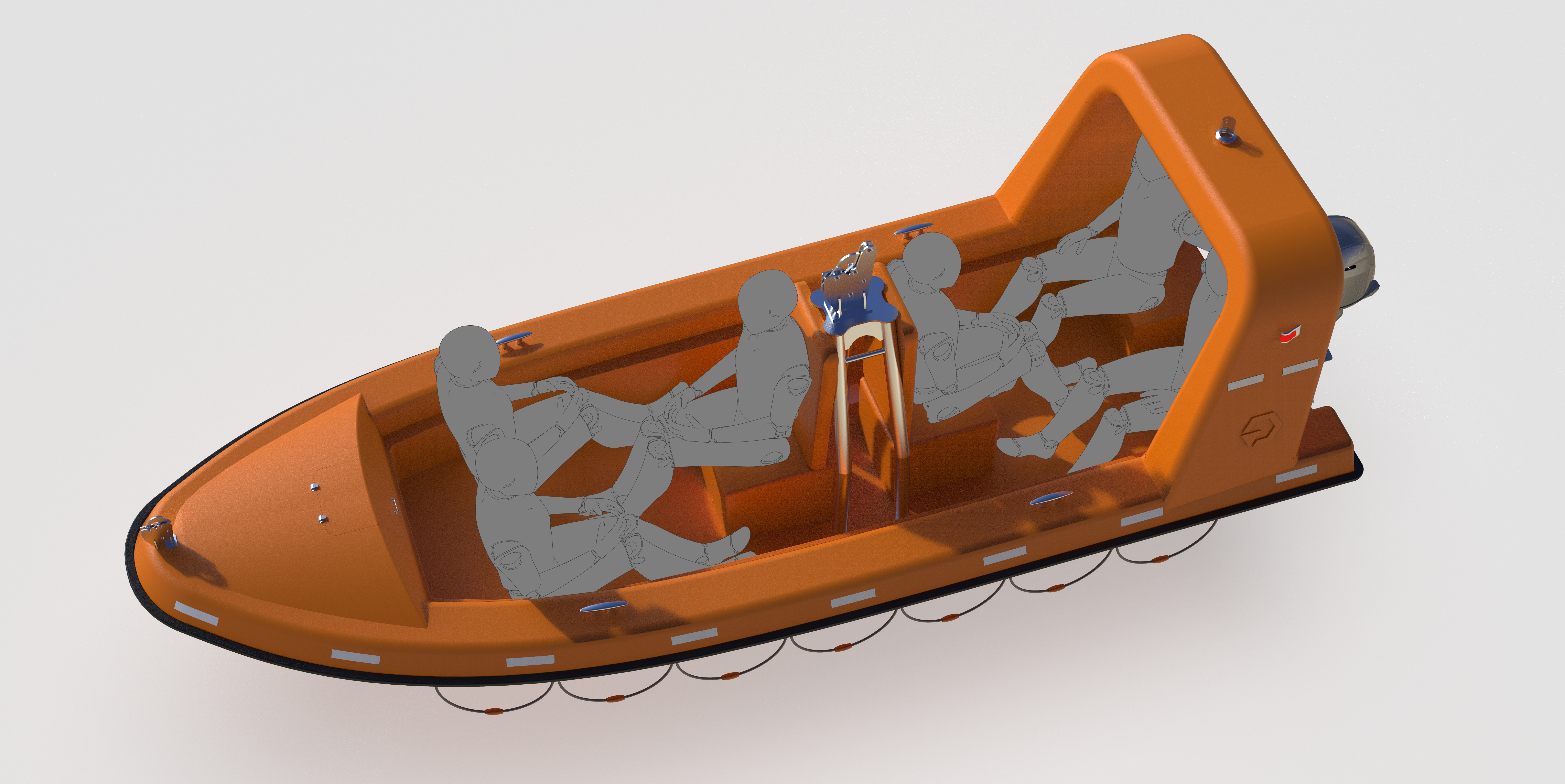 Rescue boat救援船救援艇造型3D数模图纸 RHINO设计 附STP(1)