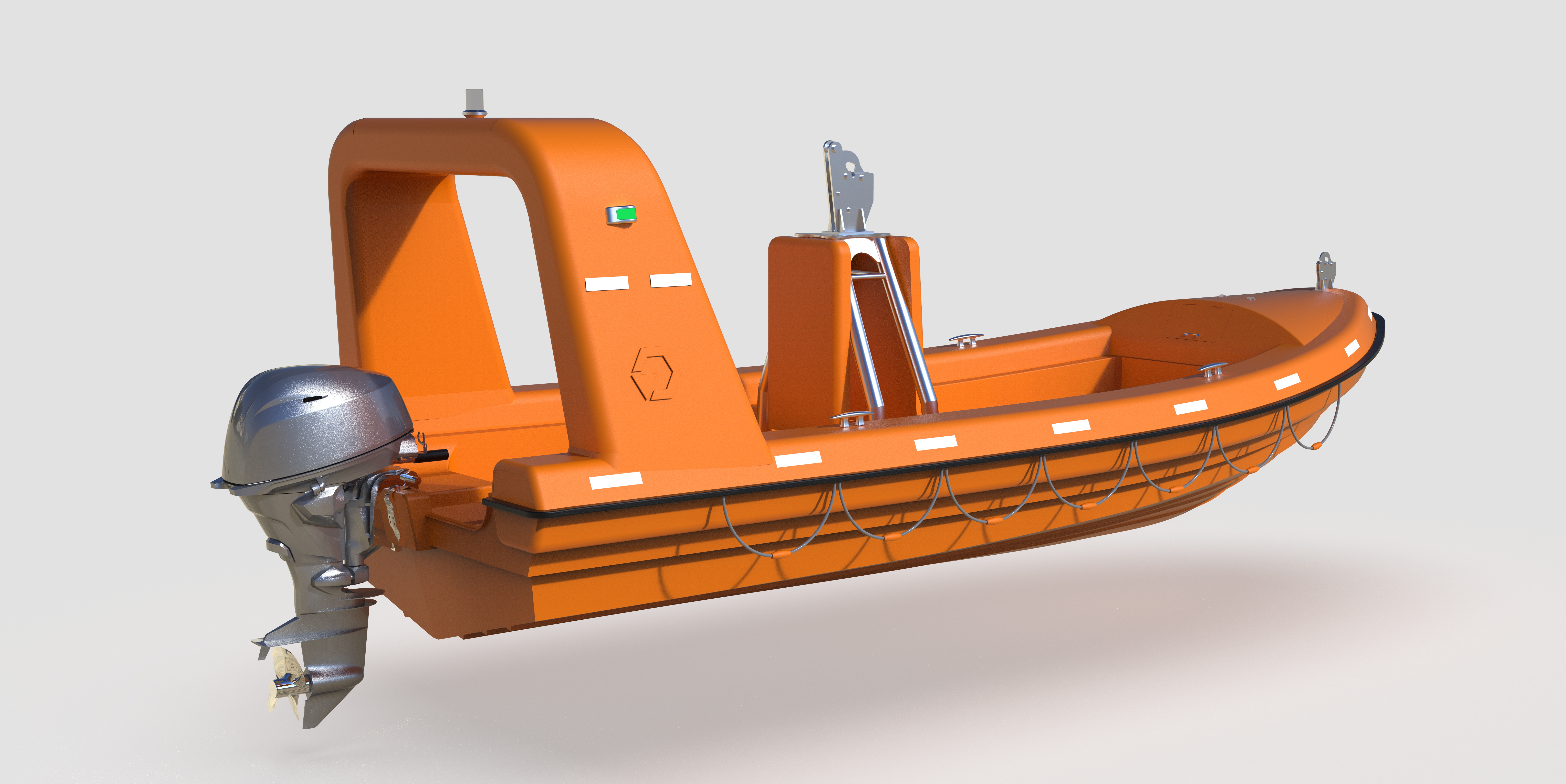 Rescue boat救援船救援艇造型3D数模图纸 RHINO设计 附STP(1)