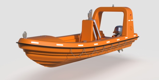 Rescue boat救援船救援艇造型3D数模图纸 RHINO设计 附STP(1)缩略图