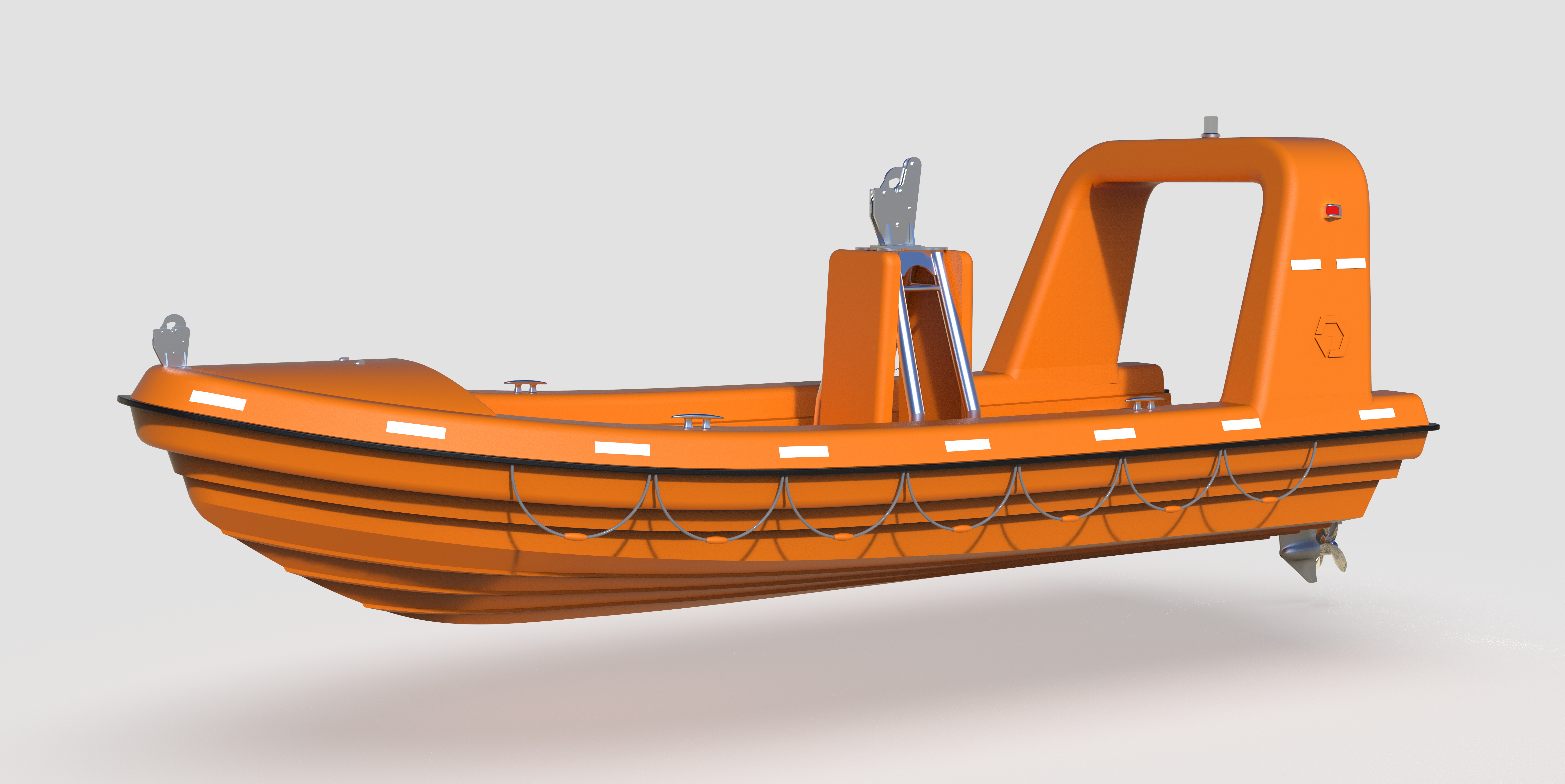 Rescue boat救援船救援艇造型3D数模图纸 RHINO设计 附STP(1)