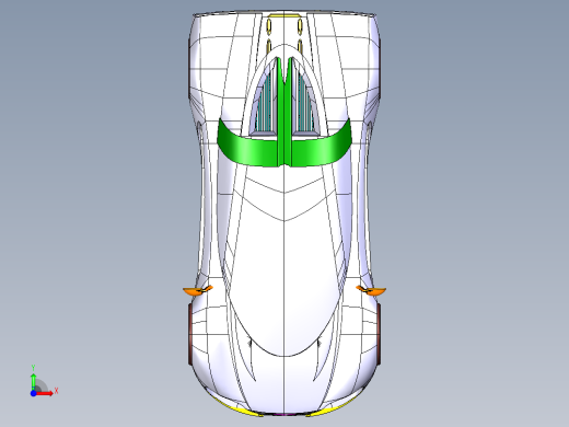 赛车 3D模型前视缩略图