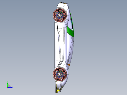 赛车 3D模型左视缩略图