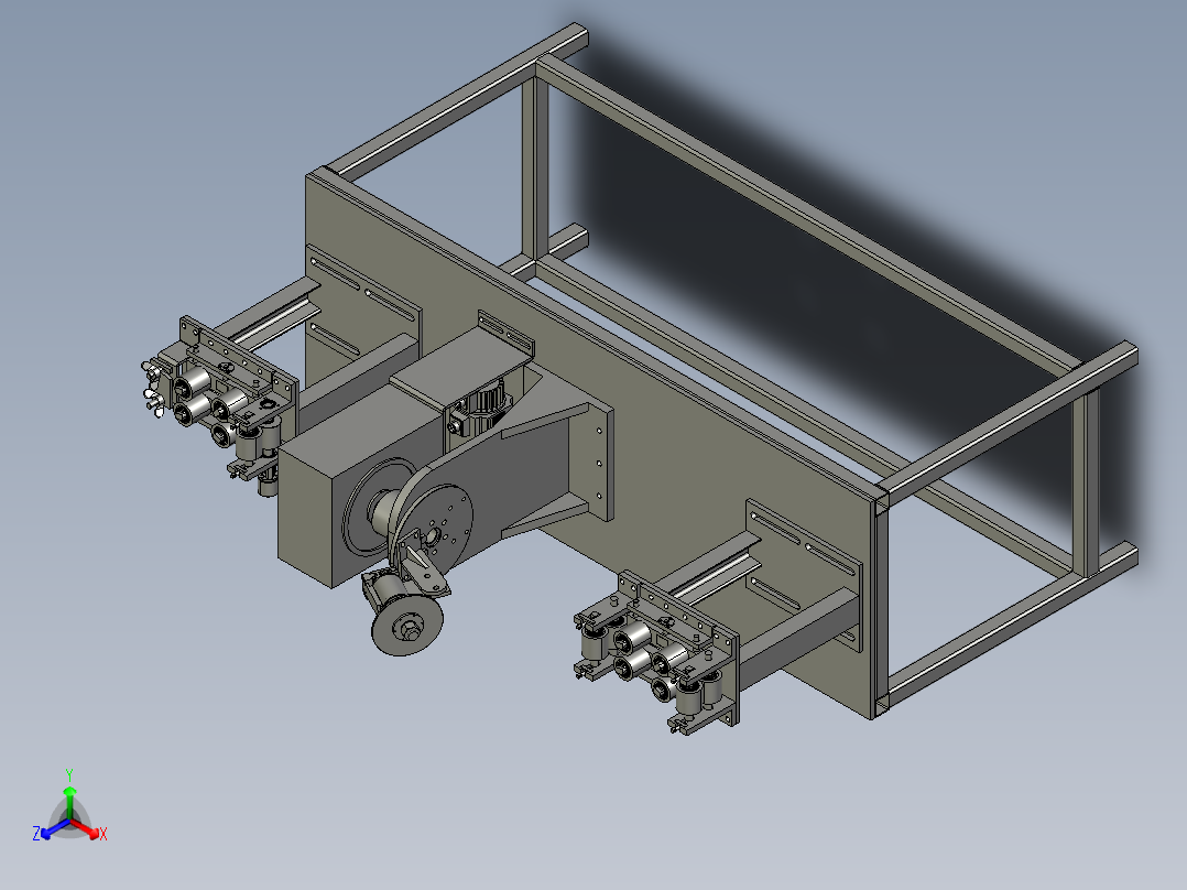 包绕机正等轴测图