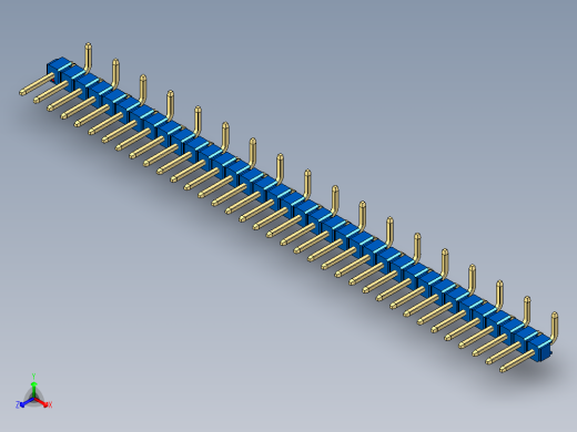 彩色公排针 100mil 2.54mm 系列-DS1022_blue_36p_100mil_Type_SMT_R2_rev1.0