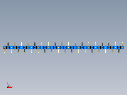 彩色公排针 100mil 2.54mm 系列-DS1022_blue_36p_100mil_Type_SMT_R2_rev1.0前视缩略图