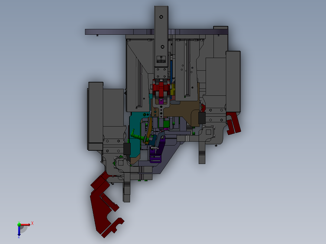 焊接夹具俯视图