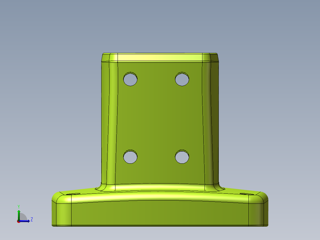 55-75-140固定底座.SLDPRT主视图