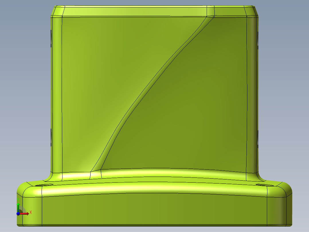 55-75-140固定底座.SLDPRT左视图