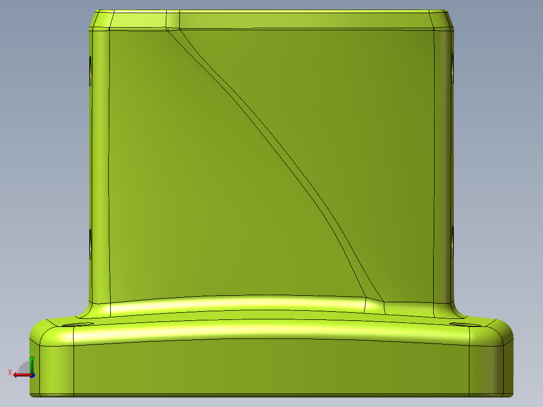 55-75-140固定底座.SLDPRT右视图