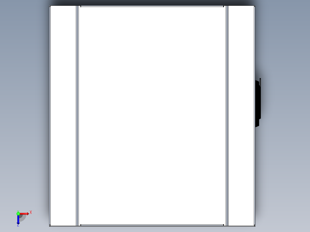 电器柜 电控柜 (14) 机械设计素材俯视图