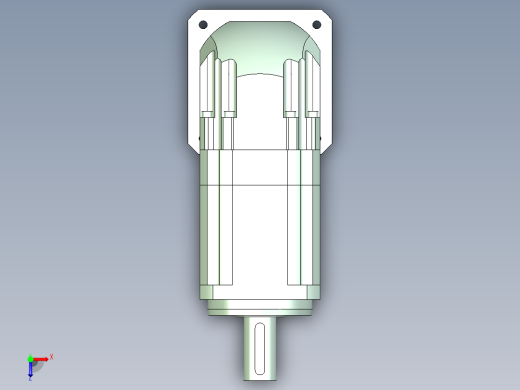 直齿ZPLX142-L3 35-114.3-200-M12.stp俯视缩略图