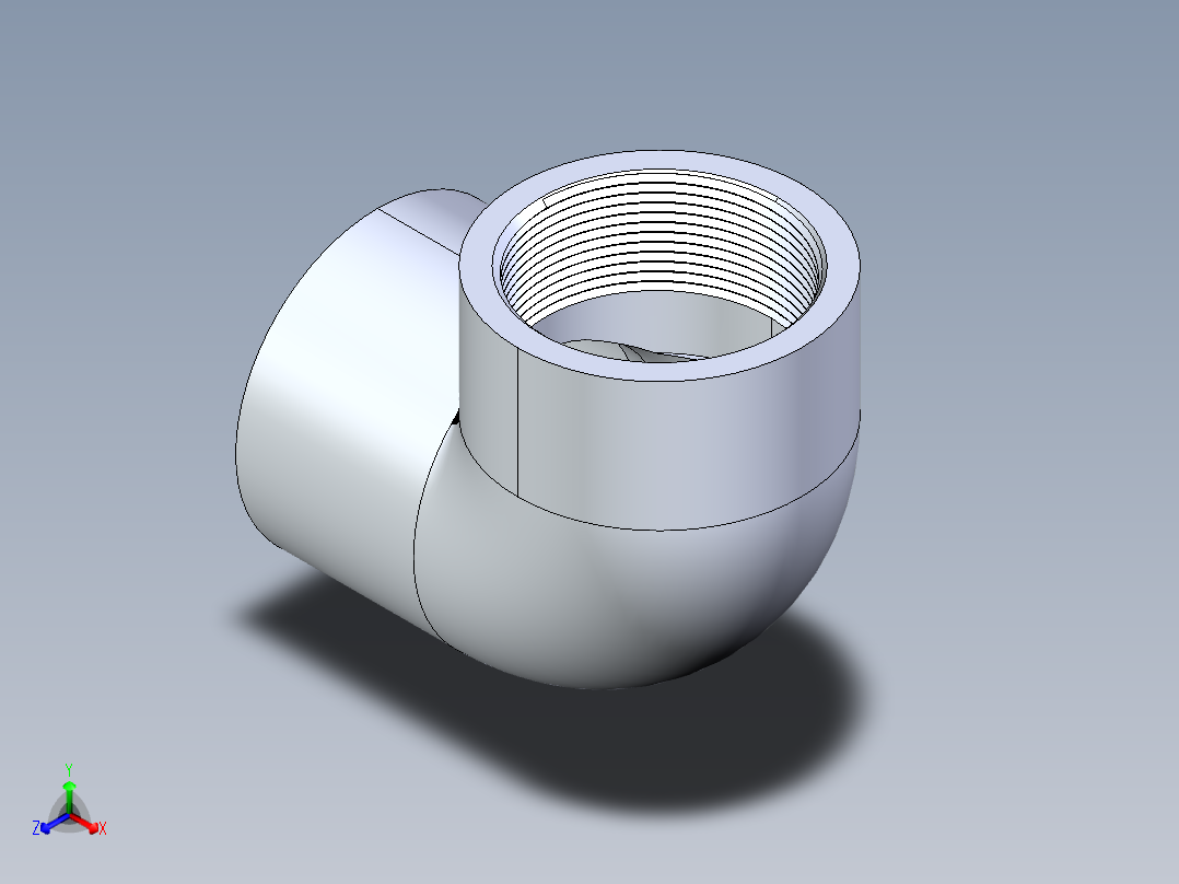 聚氯乙烯配件06-Sch80_90Elbow_SxFPT_807-020 _2in主视图