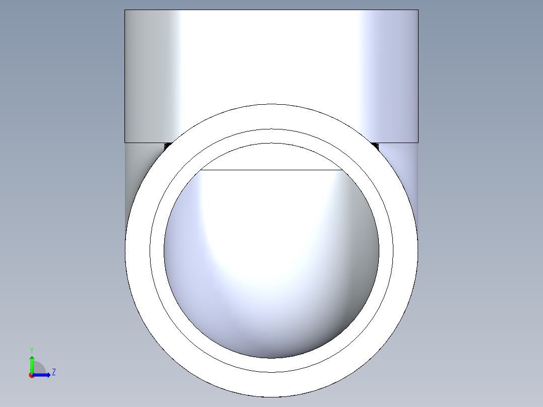 聚氯乙烯配件06-Sch80_90Elbow_SxFPT_807-020 _2in左视图