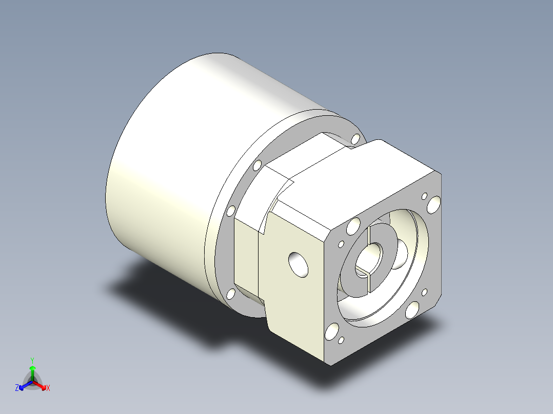 直齿孔PLE120-L2-LC 19-70-90-M5.stp正等轴测图