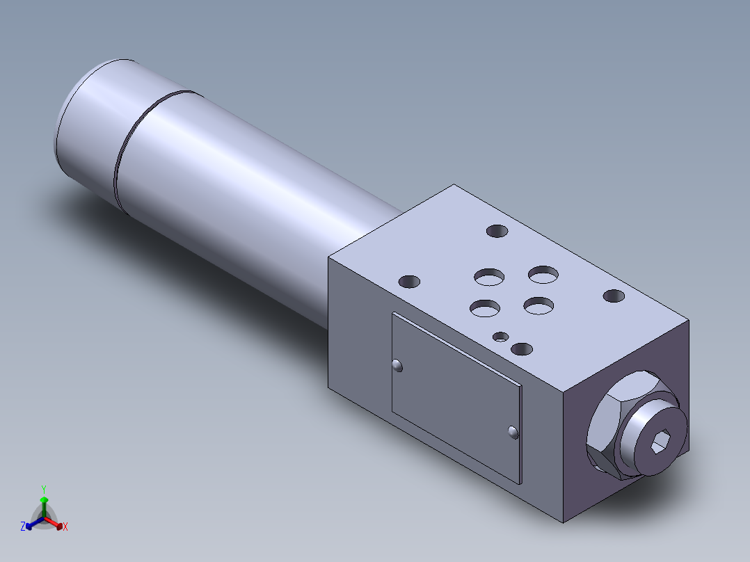 力士乐液压阀-ZDR正等轴测图