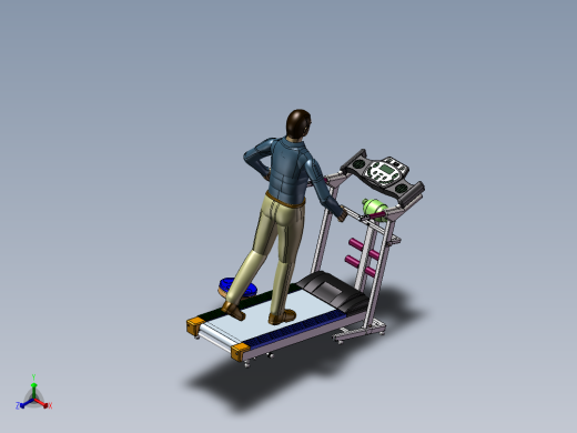 跑步机模型IGS正等轴测缩略图