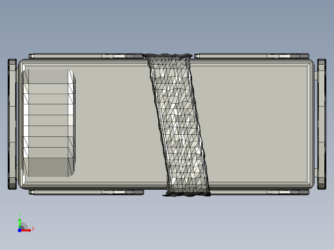 医院病床可折叠前视图