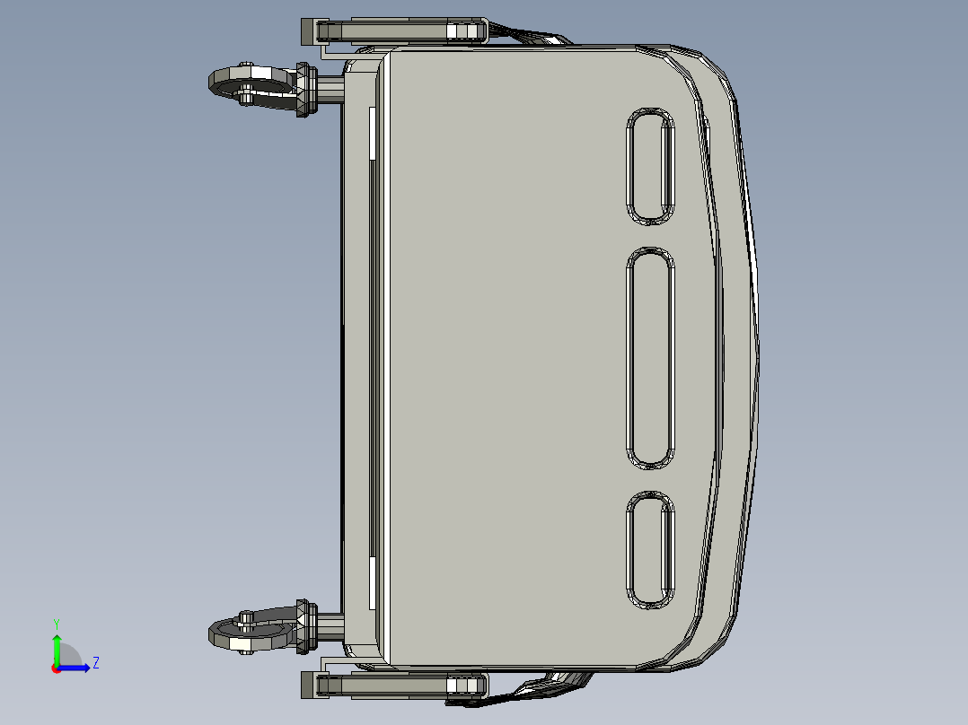 医院病床可折叠左视图