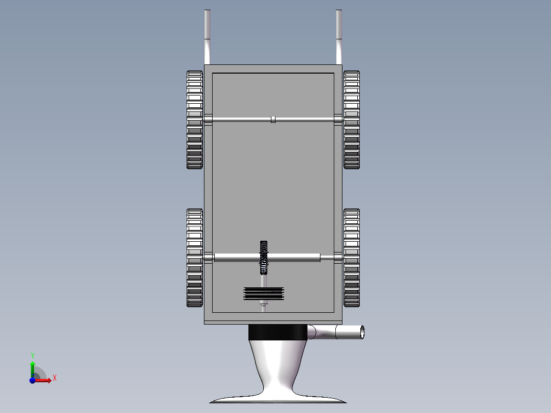 清雪车模型前视图