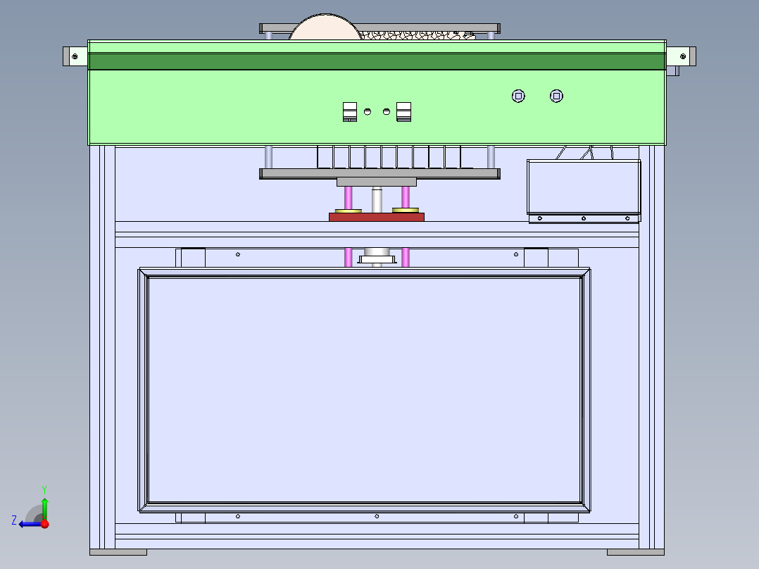 PCB板存板自动送料机右视图