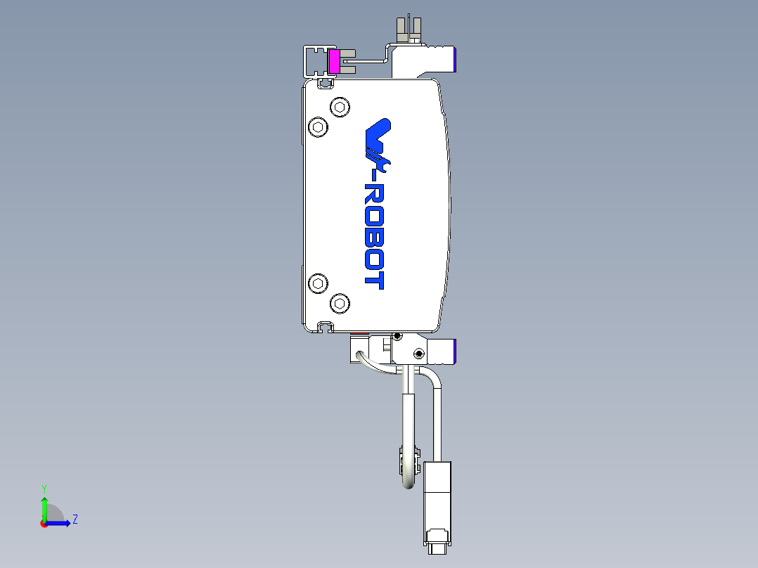 威洛博VL系列直线电机模组-2VL14S2-S600左视图