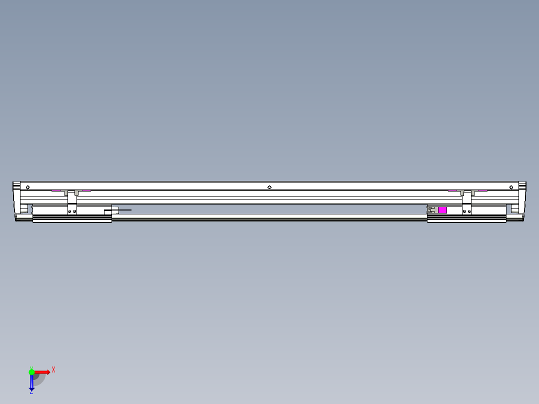威洛博VL系列直线电机模组-2VL14S2-S600俯视图