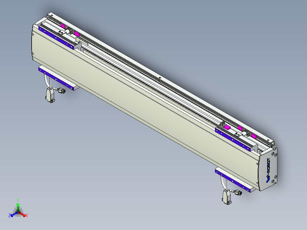 威洛博VL系列直线电机模组-2VL14S2-S600正等轴测图