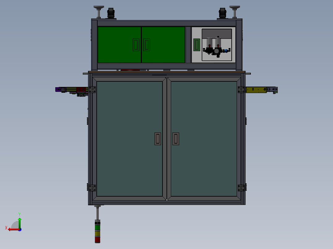 CCD长宽厚测量设备sw18后视图