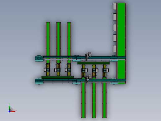 精密全自动电路贴片生产线设备设计前视缩略图