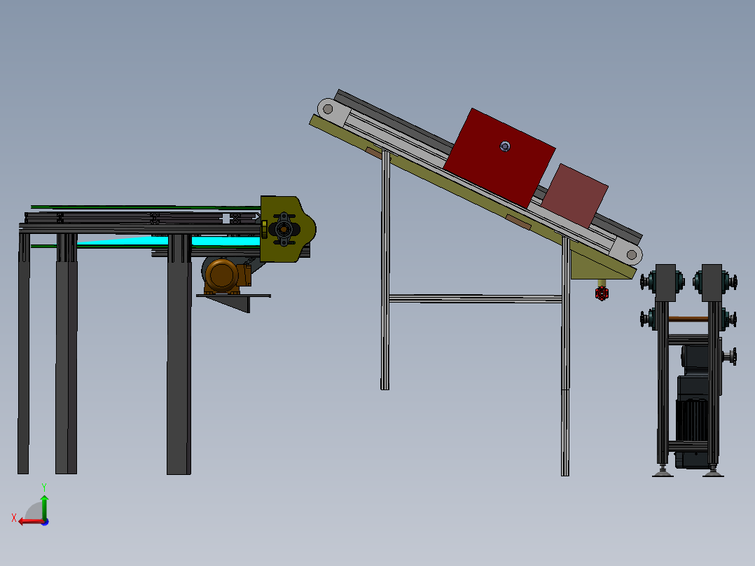 葛根自动切割设备sw17可编辑后视图