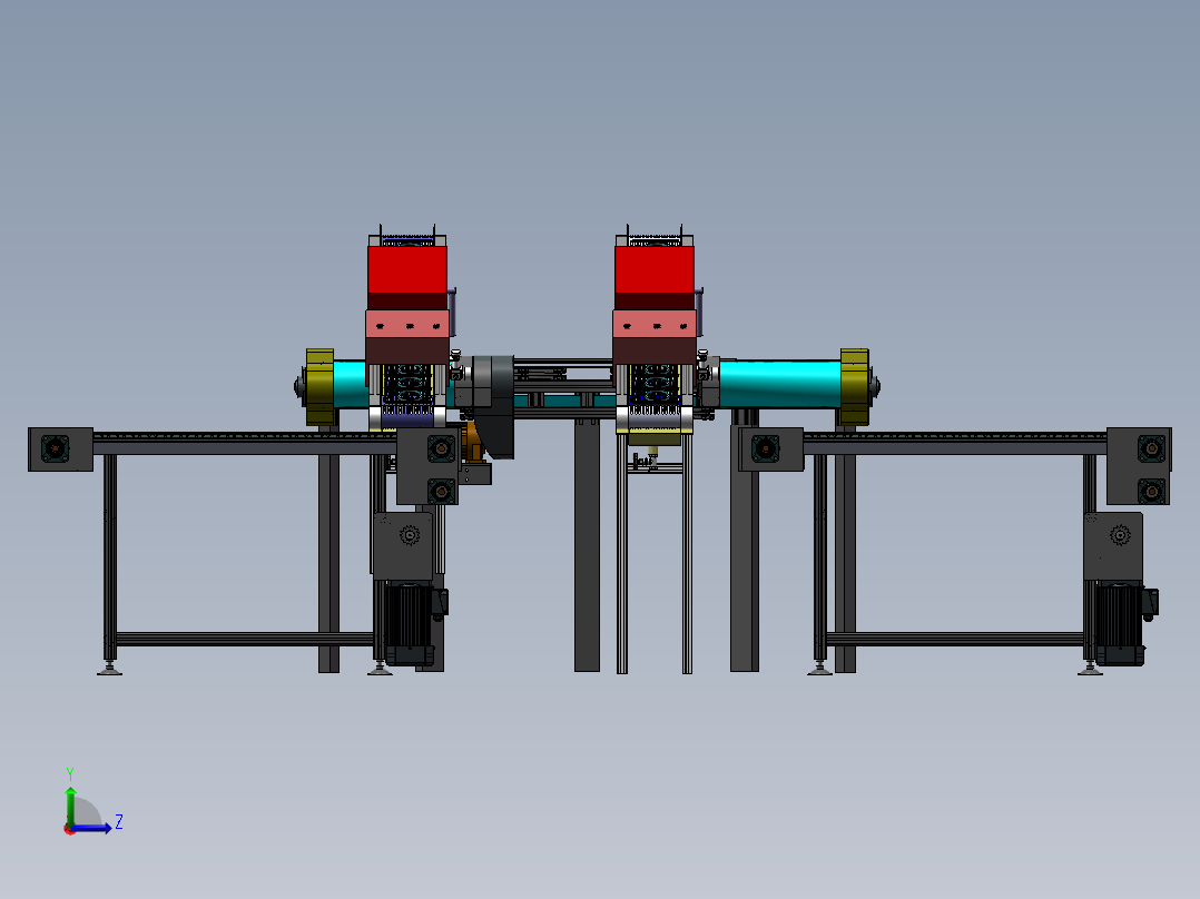 葛根自动切割设备sw17可编辑左视图