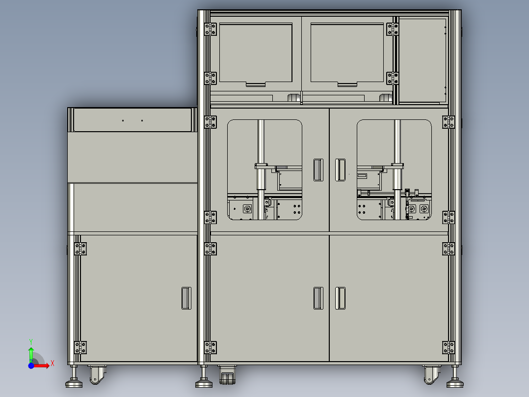 双列直插式电路测试机step前视图