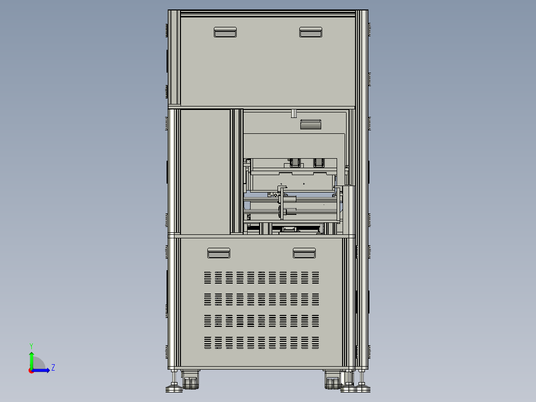 双列直插式电路测试机step左视图