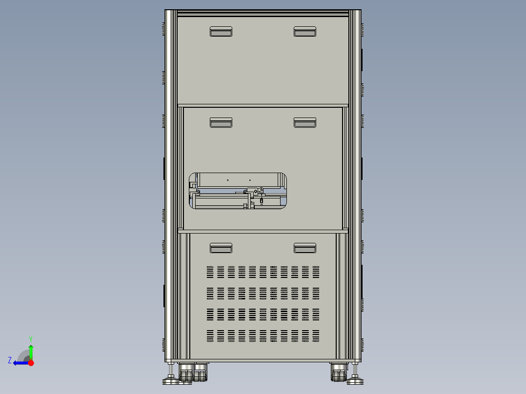 双列直插式电路测试机step右视图