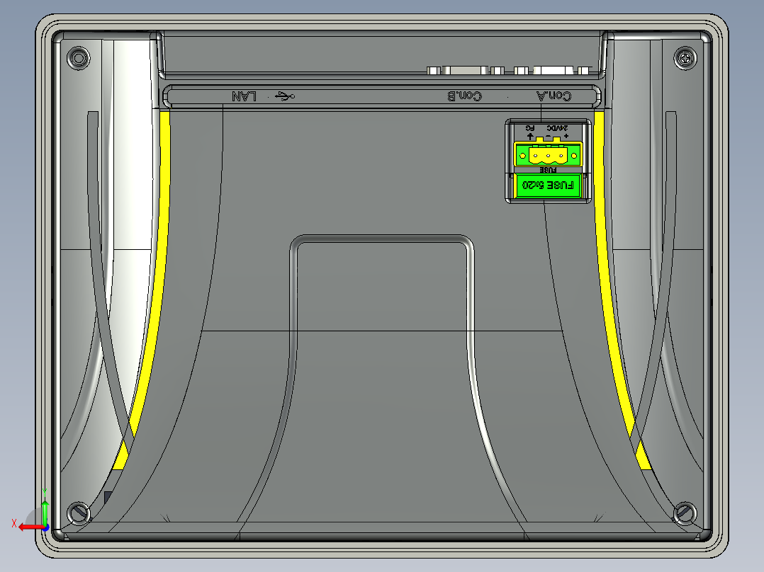 MT8102iP人机界面后视图