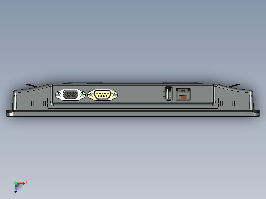 MT8102iP人机界面俯视图