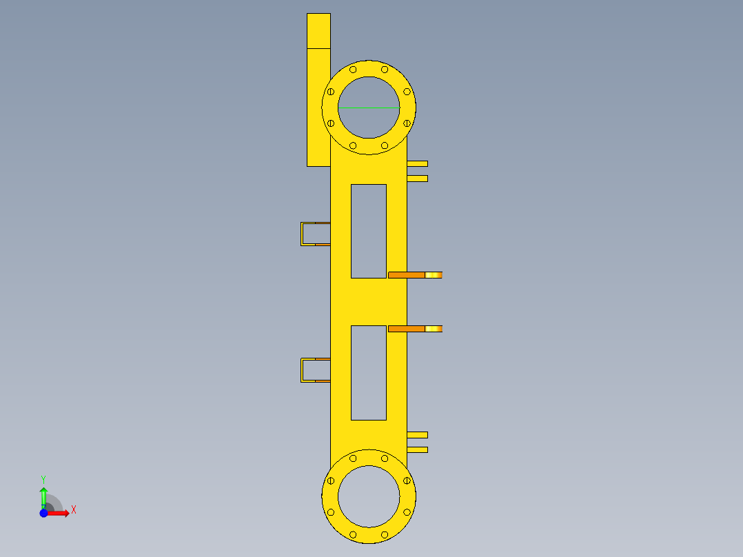 双圆盘割草机设计前视图