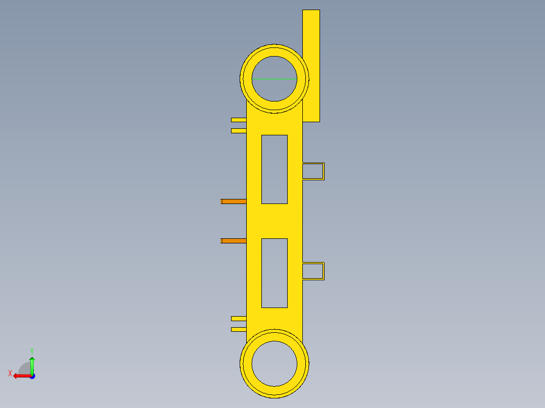 双圆盘割草机设计后视图